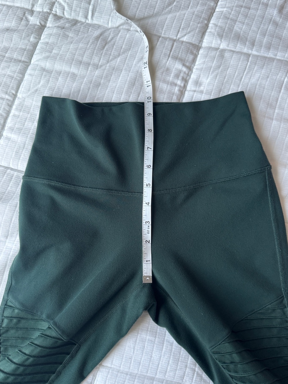 Alo dark green moto leggings size S - Picture 7 of 9